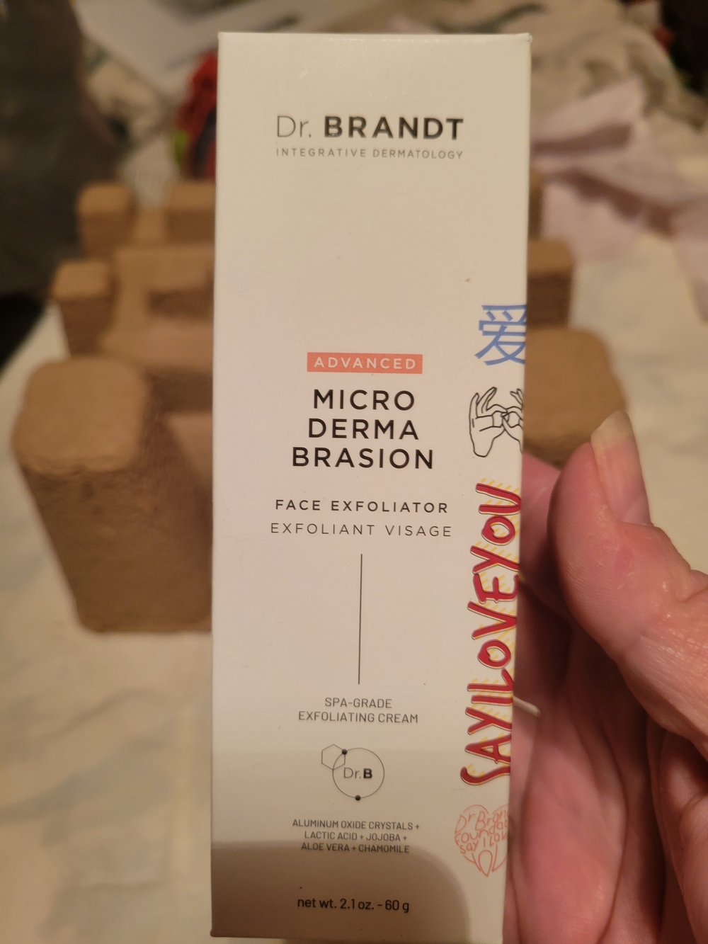 Dr. Brandt Face Exfoliator - White, Coral, Blue